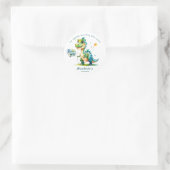 Sticker Rond Dinosaur Aquarelle Merci  (Sac)