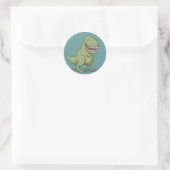 Sticker Rond Dinosaur T Rex (Sac)