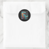 Sticker Rond Dinosaur T Rex Happy Pi Day Funny Math Cadeau Nerd (Sac)