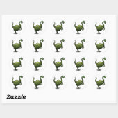 Sticker Rond Dinosaure (Feuille)