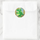 Sticker Rond Dinosaure (Sac)