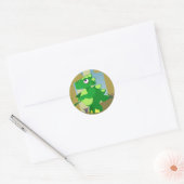 Sticker Rond Dinosaure (Enveloppe)