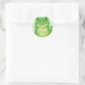 Sticker Rond Dinosaure Baby shower T-Rex (Sac)