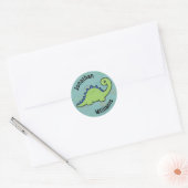 Sticker Rond Dinosaure Fun (Enveloppe)