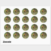 Sticker Rond Dinosaure Spinosaurus (Feuille)
