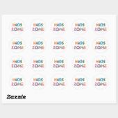 Sticker Rond Dinosaures (Feuille)