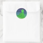 Sticker Rond Dinosaures Rock (Sac)