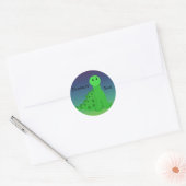 Sticker Rond Dinosaures Rock (Enveloppe)