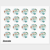 Sticker Rond Dinosaures Stomp Chomp Roar Anniversaire fête, n'i (Feuille)