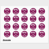 Sticker Rond Diouali sainte et joyeuse (Feuille)