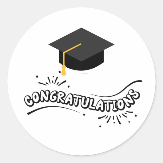 Sticker Rond Diplômation (Devant)
