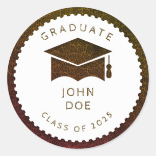 Sticker Rond Diplômé