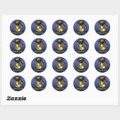 Sticker Rond Diplôme (Feuille)