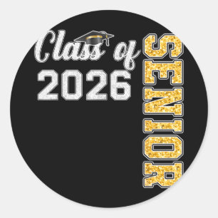 Sticker Rond Diplômé 2026 Diplômé 2026