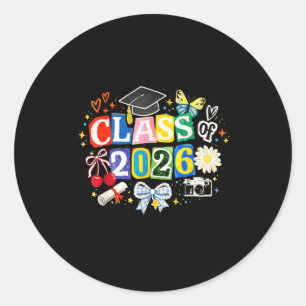 Sticker Rond diplômé 2026 jour de la remise des diplômes enfin