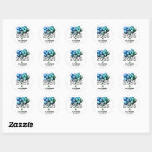 Sticker Rond Diplôme bleu 2025 (Feuille)