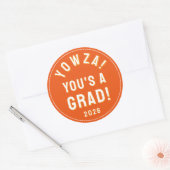 Sticker Rond Diplômé Créatif 2026 (Enveloppe)