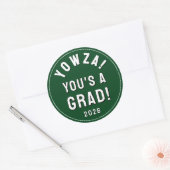 Sticker Rond Diplômé Créatif 2026 (Enveloppe)