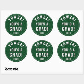 Sticker Rond Diplômé Créatif 2026 (Feuille)