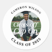 Sticker Rond Diplôme d'athlète personnalisé (Devant)