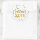 Sticker Rond Diplôme de Faux Gold Foil (Sac)