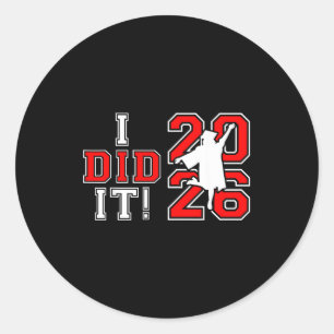 Sticker Rond Diplômé de la promotion 2025 senior 2026