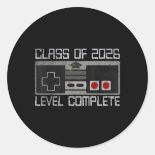 Sticker Rond Diplômé de la promotion 2026 Diplômé senior pour