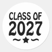 Sticker Rond Diplômé de la promotion 2027 (Devant)