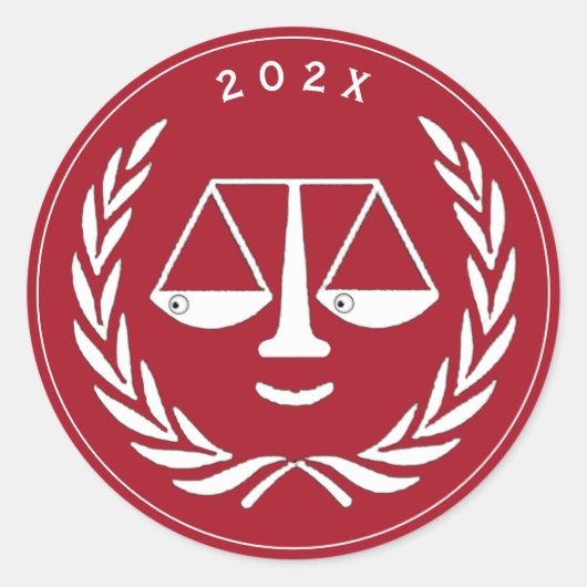 Sticker Rond Diplôme de l'École de droit des avocats 2025 (Devant)
