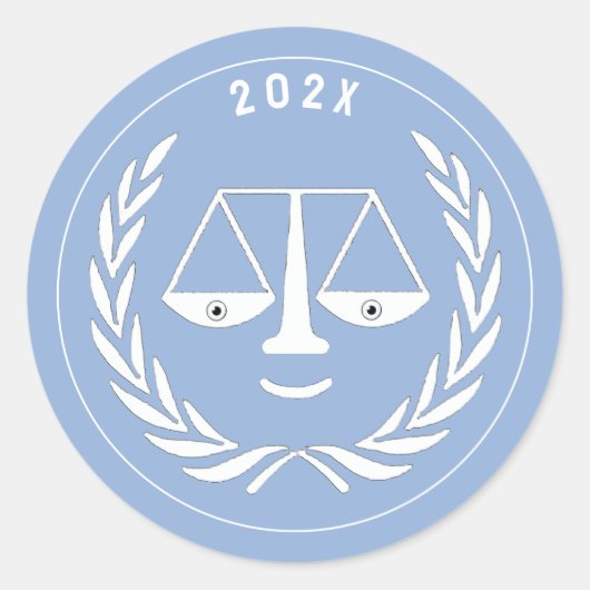 Sticker Rond Diplôme de l'École de droit des avocats 2025 (Devant)