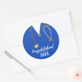 Sticker Rond Diplôme de l'école de soins infirmiers (Enveloppe)