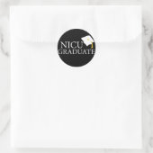 Sticker Rond Diplômé de NICU (Sac)