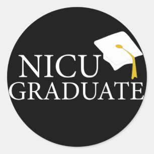 Sticker Rond Diplômé de NICU