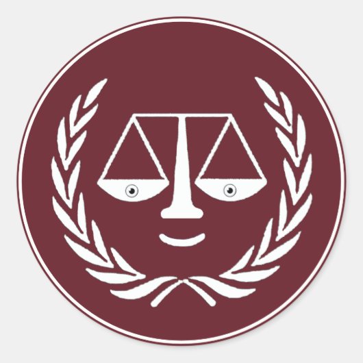 Sticker Rond Diplôme d'études de droit (Devant)