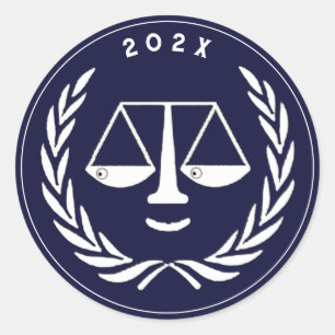 Sticker Rond Diplôme d'études de droit des avocats 2025