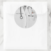 Sticker Rond Diplôme d'infirmière personnalisé (Sac)