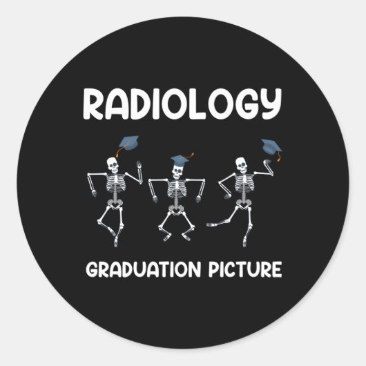 Sticker Rond Diplôme en radiologie Technologue en radiologie de (Devant)