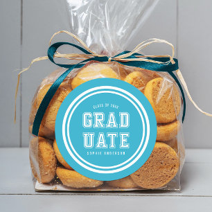 Sticker Rond Diplômé en variation de couleur de l'Arrière - pla