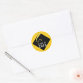 Sticker Rond Diplômé Jaune 2026 (Enveloppe)