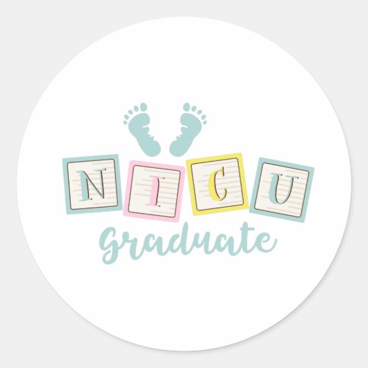 Sticker Rond Diplômé NICU (Devant)