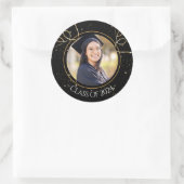 Sticker Rond Diplôme photo personnalisé (Sac)