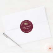 Sticker Rond Diplôme Style Classique (Enveloppe)