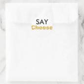 Sticker Rond dire fromage (Sac)