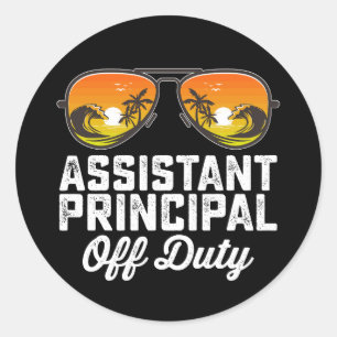 Sticker Rond Directeur Adjoint En Devoir Dernier Jour De L'Écol