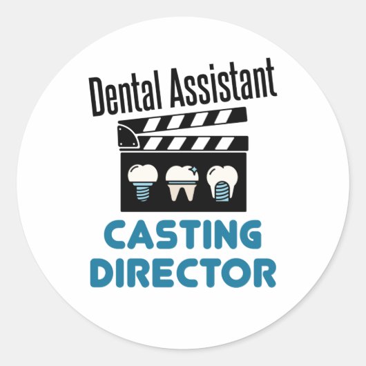 Sticker Rond Directeur - Casting adjoint dentaire (Devant)