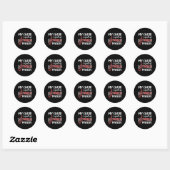 Sticker Rond Directeur de chorale (Feuille)