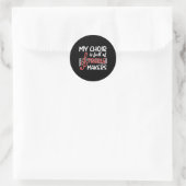 Sticker Rond Directeur de chorale (Sac)