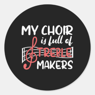 Sticker Rond Directeur de chorale