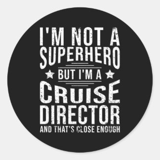 Sticker Rond Directeur de croisière