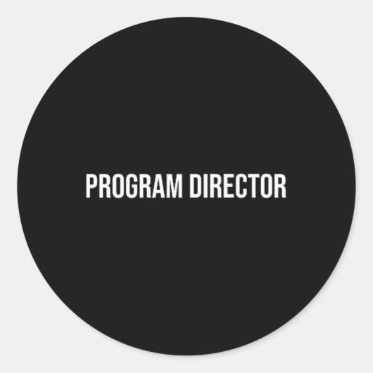 Sticker Rond Directeur de programme Santé mentale (Devant)